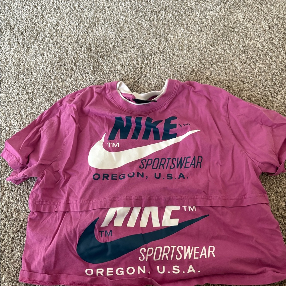 Nike Kids Magenta Sportswear Tee